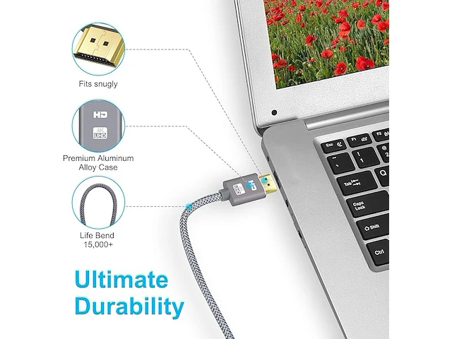 Suceso 4k hdmi-kabel 1 m - afbeelding 4 van  5