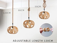 Sucikorio hanglamp henneptouw e27 - afbeelding 3 van  4