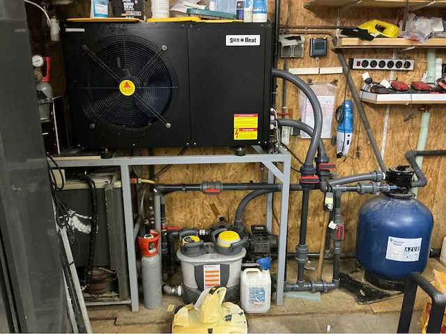 Sun + heat pro 125+iso warmptepomp installatiematerialen voor zwembaden - afbeelding 1 van  7