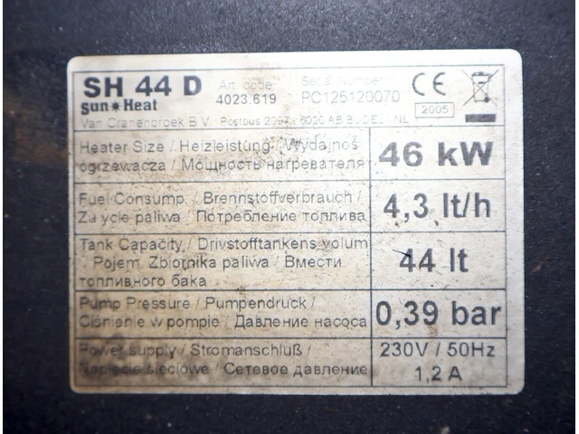 Sunheat warmtekanon - afbeelding 2 van  5