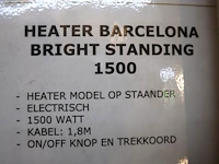 Sunred heater barcelona bright standing 1500 - afbeelding 2 van  7