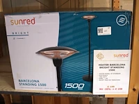 Sunred heater barcelona bright standing 1500 - afbeelding 1 van  3