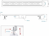 Sunrik douchegoot (90 cm) - afbeelding 3 van  4