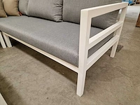 Suns barolo alu lounge hoekset wit inclusief olefin zitkussens - afbeelding 4 van  6