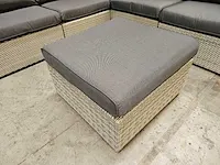 Suns fiona hoeklounge set met rechte hoek wicker witgrijs - afbeelding 4 van  6