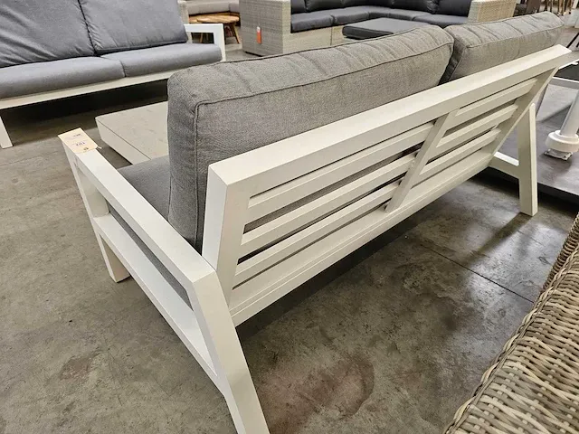 Suns lagoon lounge set alu wit + kussens grijs - afbeelding 4 van  6