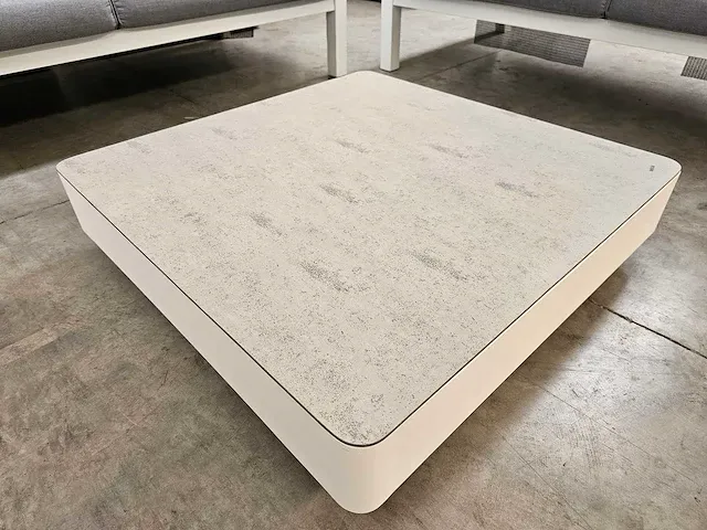 Suns lagoon lounge set alu wit + kussens grijs - afbeelding 6 van  6