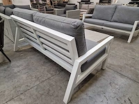Suns lagoon lounge set alu wit + kussens grijs - afbeelding 4 van  6