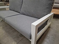 Suns lagoon lounge set alu wit + kussens grijs - afbeelding 5 van  6