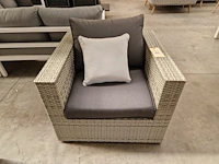 Suns wicker clubzetel fiona met antraciet olefin kussens - afbeelding 2 van  4