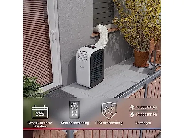 Suntec mobiele airconditioner + verwarming 12,000 btu - afbeelding 3 van  3
