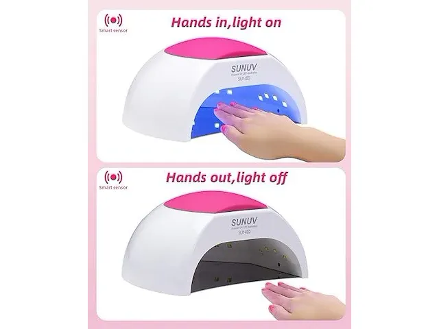 Sunuv nageldroger uv-led-nagellamp voor gelnagels - afbeelding 2 van  3