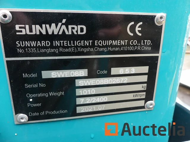 Sunward swe08b mini rupsgraafmachine - afbeelding 14 van  14