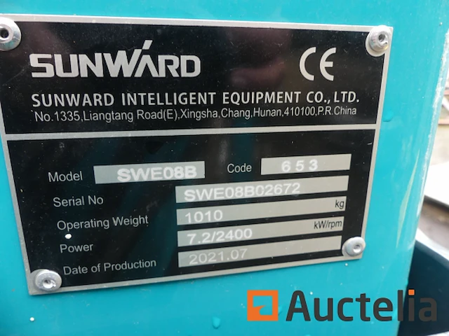 Sunward swe08b mini rupsgraafmachine - afbeelding 2 van  14