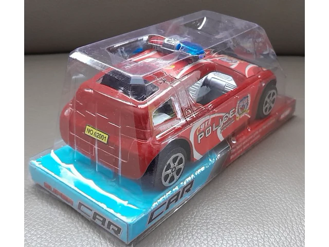 Super car politie auto rood - afbeelding 7 van  7