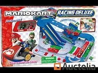 Super mario kart racing dx-racebaan met 2 karts luigi en mario - 6 obstakels