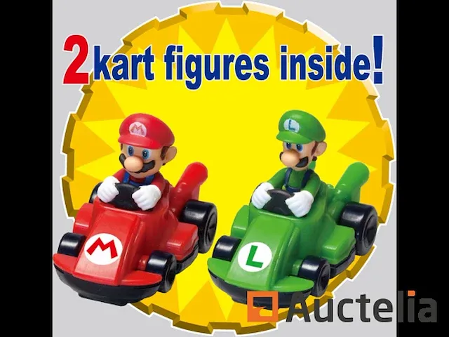Super mario kart racing dx-racebaan met 2 karts luigi en mario - 6 obstakels - afbeelding 3 van  3