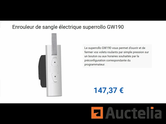 Superrollo gw190 elektrische band slanghaspel - afbeelding 1 van  1