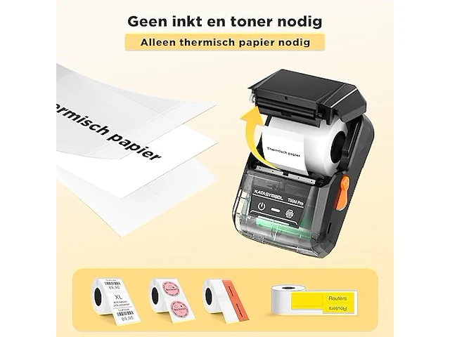 Supvan t50m pro bluetooth label maker machine - afbeelding 4 van  6