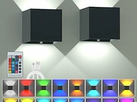 Surpalig rgb-wandkandelaars, set van 2 - afbeelding 1 van  5