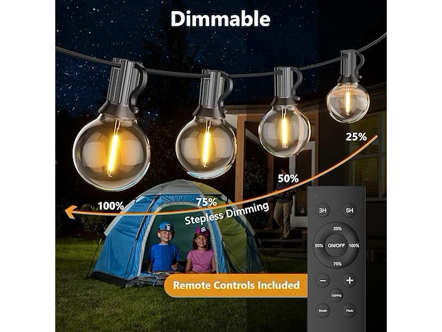 Suwin 45 meters led buiten lichtslinger - afbeelding 2 van  5
