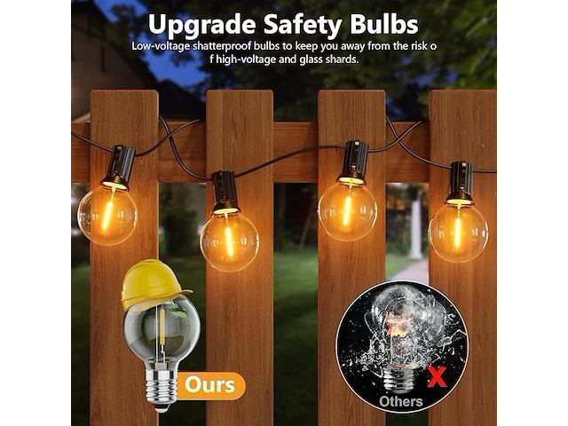 Suwin 45 meters led buiten lichtslinger - afbeelding 5 van  5