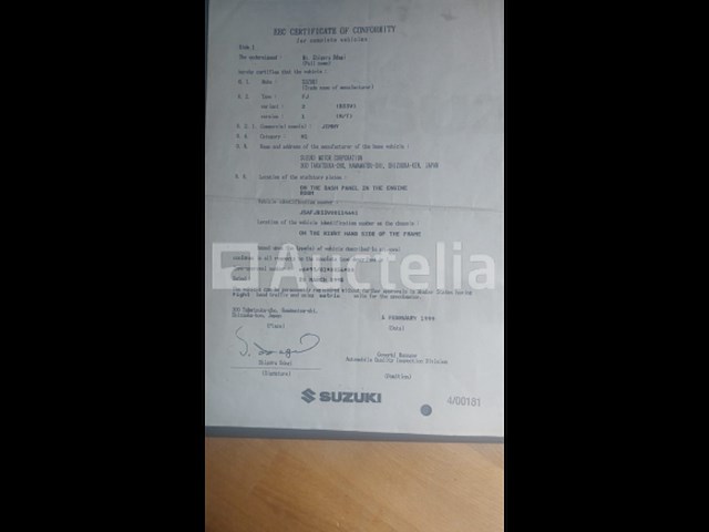 Suzuki jimny, benzine, 1999 - afbeelding 5 van  15