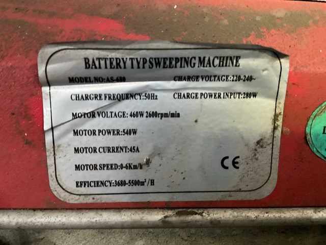 Sweeper noas-680 veegmachine - afbeelding 4 van  4