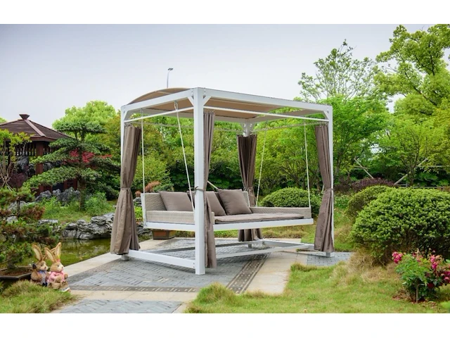 Swing bed / bank wit - afbeelding 1 van  2
