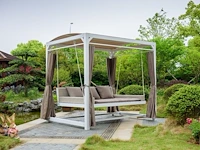 Swing bed / bank wit - afbeelding 1 van  2