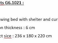 Swing bed / bank wit - afbeelding 2 van  2