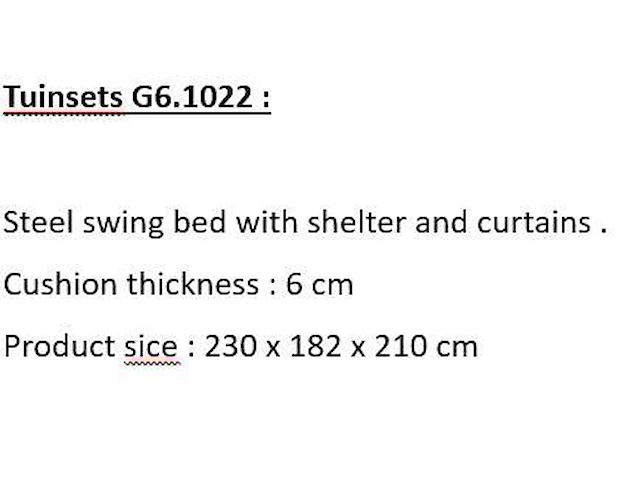 Swing bed / bank - afbeelding 2 van  2