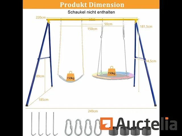 Swing double swing voor kinderen - afbeelding 5 van  7