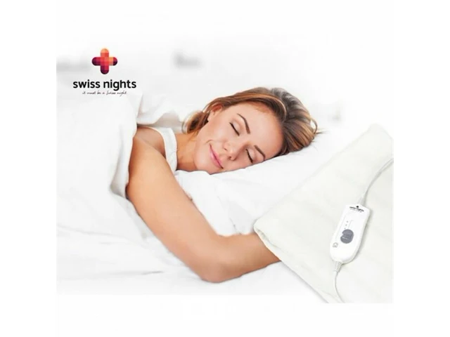 Swiss nights elektrische deken 2-persoons 90w white - afbeelding 2 van  5