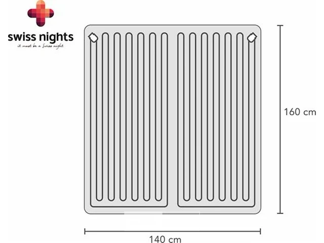 Swiss nights elektrische onderdeken - 140x160 - afbeelding 6 van  7