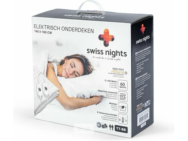 Swiss nights elektrische onderdeken - 140x160 - afbeelding 7 van  7