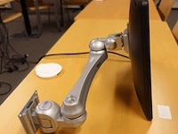 Swivel arm mount with dell monitor, vesa 75/100 - afbeelding 1 van  3
