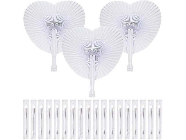 Sxuuxb waaiers voor bruiloft, 100 stuks - afbeelding 1 van  5