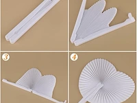 Sxuuxb waaiers voor bruiloft, 100 stuks - afbeelding 4 van  5