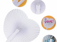 Sxuuxb waaiers voor bruiloft, 100 stuks - afbeelding 3 van  5