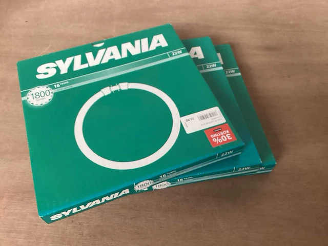Sylvania t5 22w circline lichtbron (3x) - afbeelding 1 van  4
