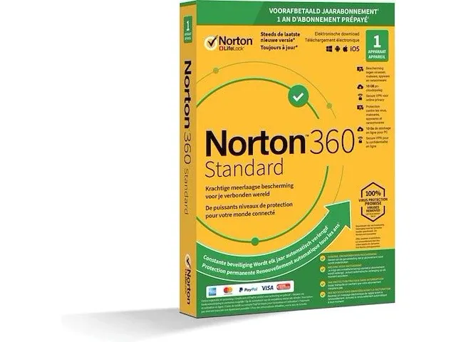 Symantec anti-virussoftware - norton 360 - 1 device/1 jaar - afbeelding 1 van  3
