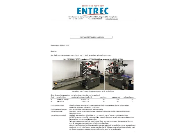 Syntegon / bosch-packaging/tevopharm flow-wrapmachine pack-6/ 336 - afbeelding 13 van  15