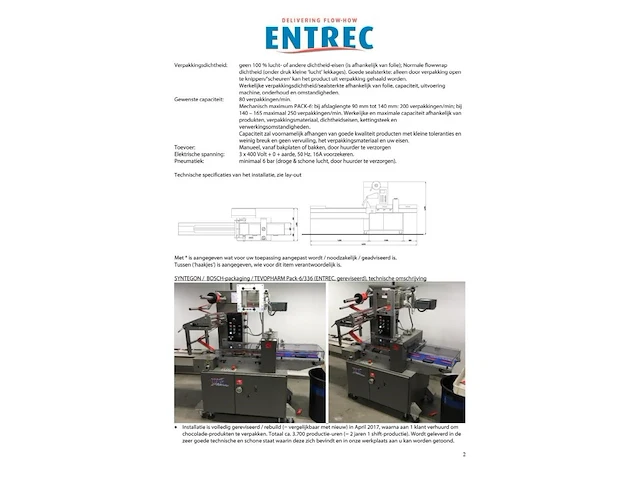 Syntegon / bosch-packaging/tevopharm flow-wrapmachine pack-6/ 336 - afbeelding 14 van  15