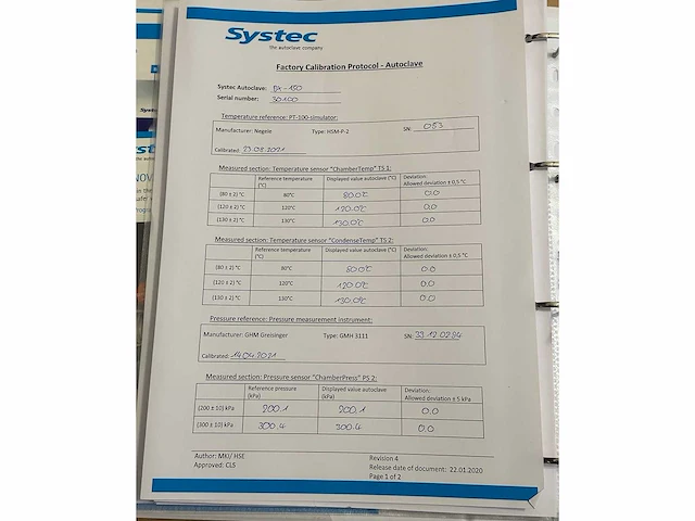 Systec dx-150 autoclave - purchased on january, 2022. - afbeelding 6 van  14