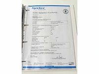 Systec dx-150 autoclave - purchased on january, 2022. - afbeelding 11 van  14