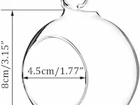 Sziqiqi 8 cm opknoping glazen - afbeelding 2 van  4