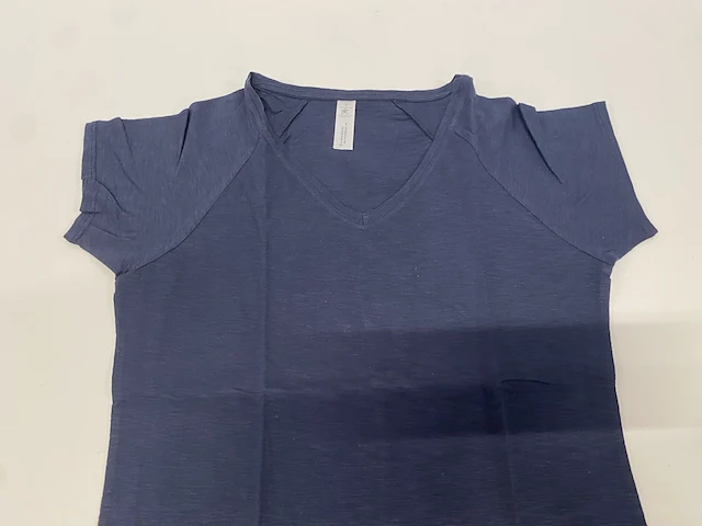 T-shirt v-neck marine - blauw - 34st - afbeelding 3 van  4