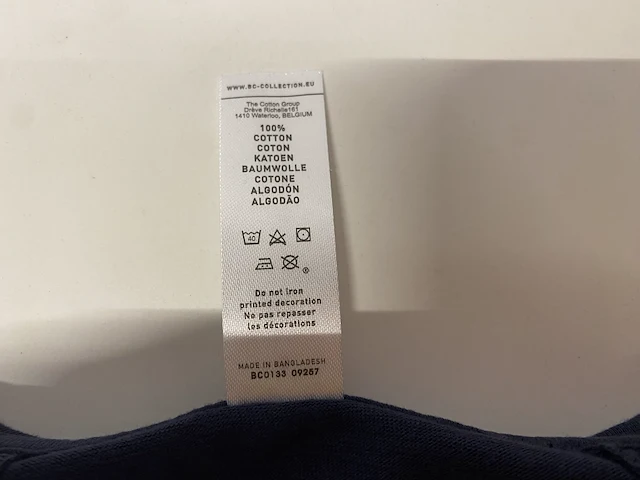 T-shirt v-neck marine - blauw - 34st - afbeelding 4 van  4