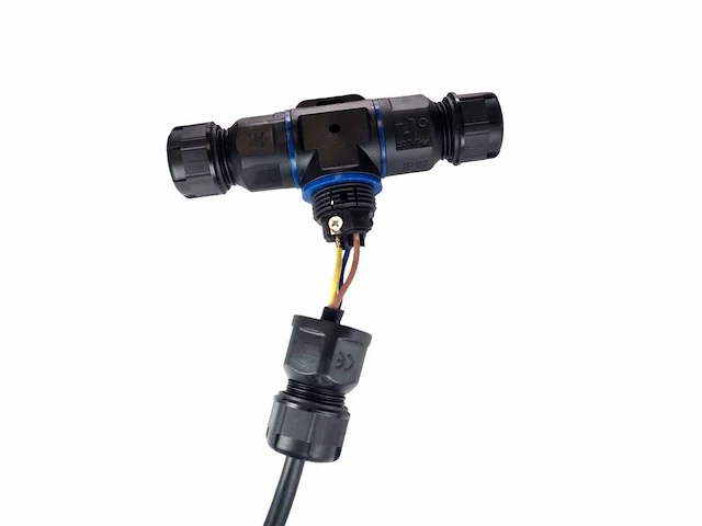 T stuk kabelverbinder 3 aderig waterdicht (100x) - afbeelding 3 van  7